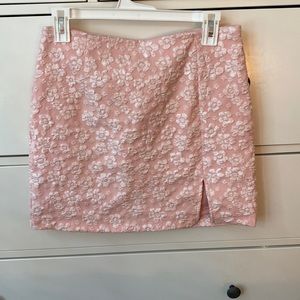 Mini floral skirt